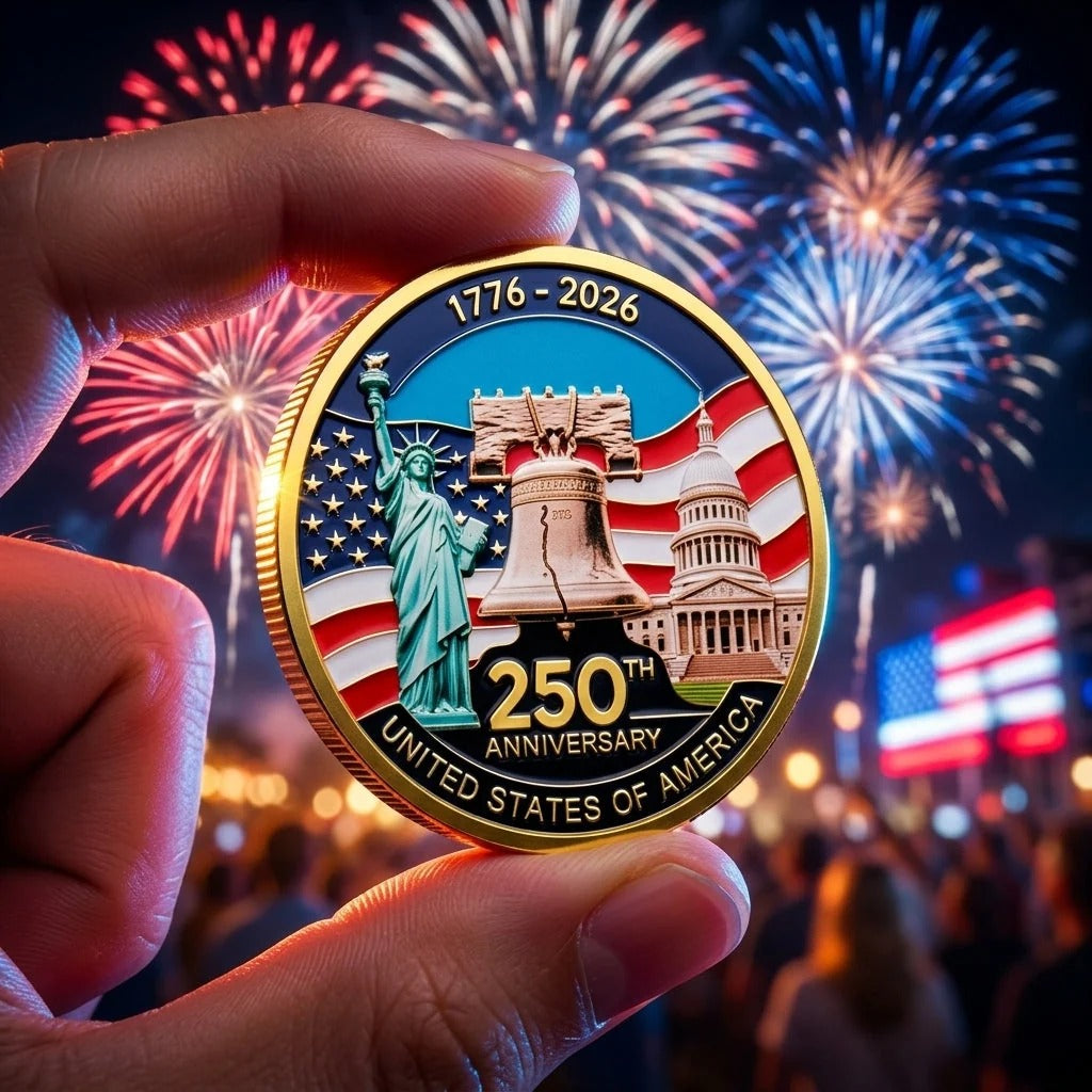 USA 250th Anniversary Commemorative Coin Set (9-Piece)