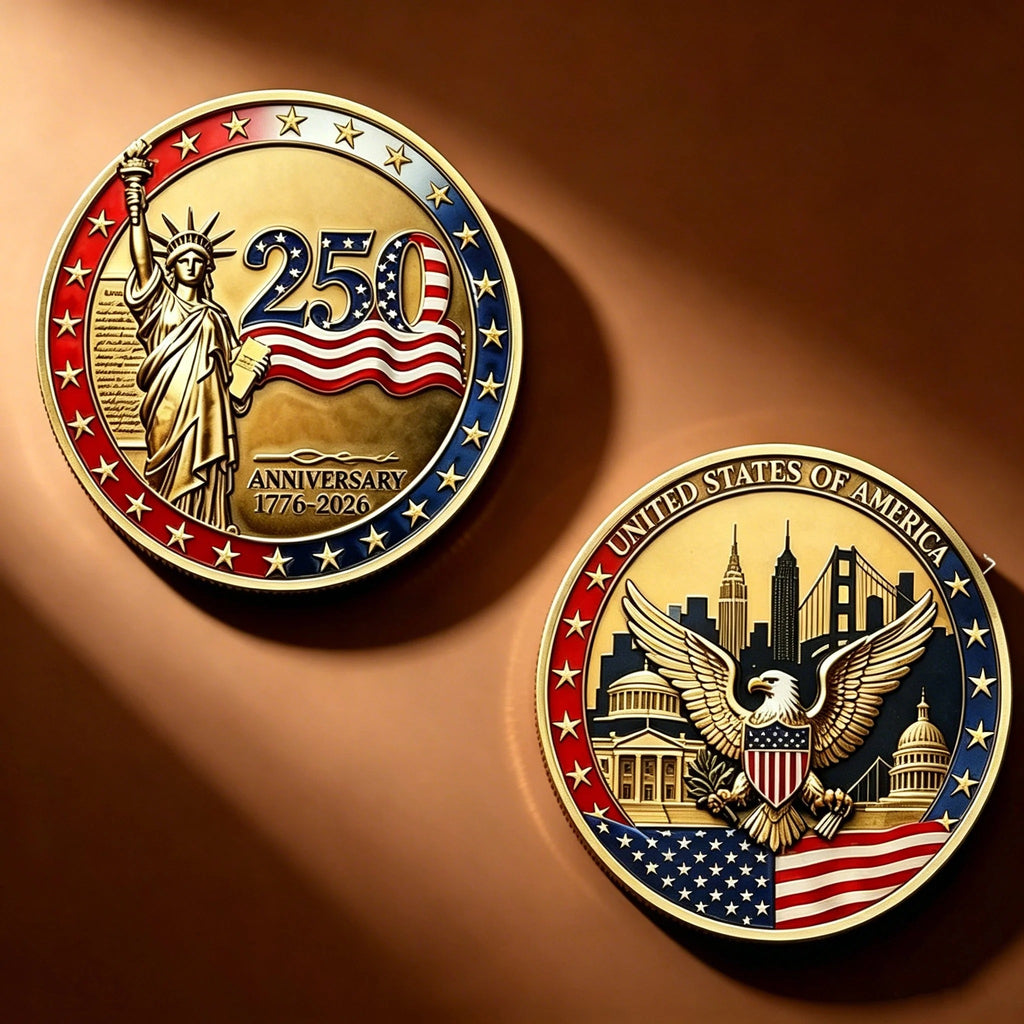 USA 250th Anniversary Commemorative Coin Set (9-Piece)